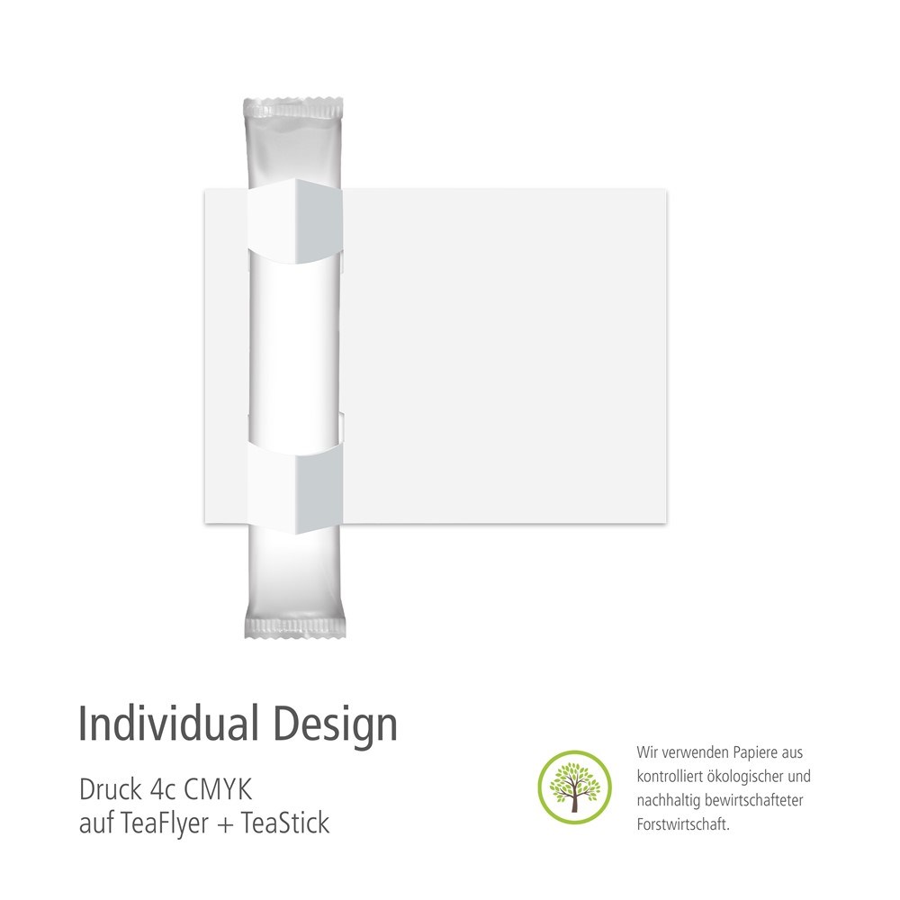 TeaFlyer inkl. 1  TeaStick "Individ. Design"