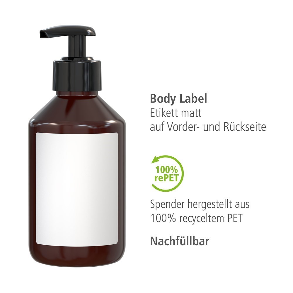 Duschgel Rosmarin-Ingwer, 250 ml, Body Label (R-PET)